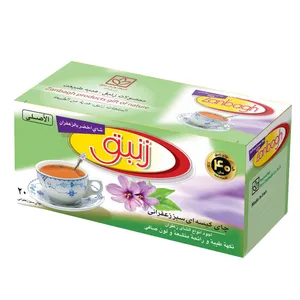 چای سبز کیسه ای با زعفران زنبق - 30 گرم بسته 20 عددی