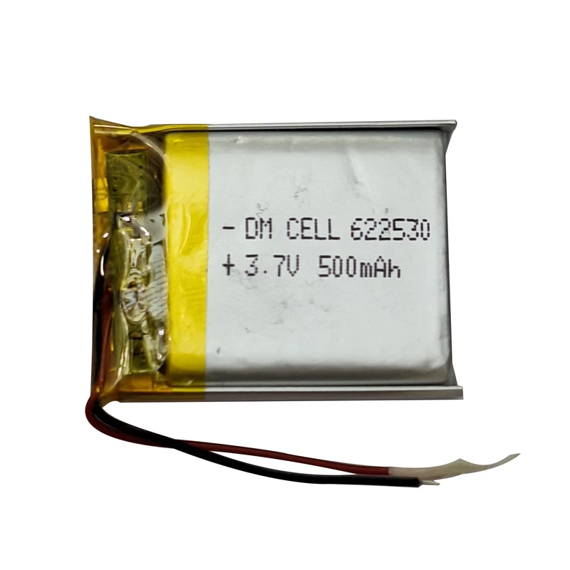 باتری لیتیومی قابل شارژ دی ام سل مدل DM-622530 ظرفیت 500 میلی‌ آمپر ساعت
