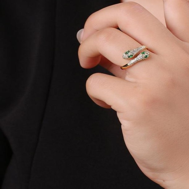 انگشتر طلا 18 عیار زنانه قیراط کد GH2876