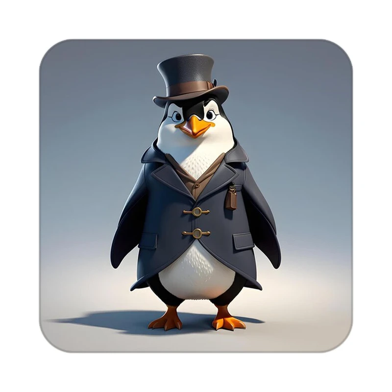 زیر لیوانی کاکتی طرح حیوانات کارتونی مدل mp27685