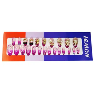 ناخن مصنوعی لمون مدل vio13 مجموعه 24 عددی