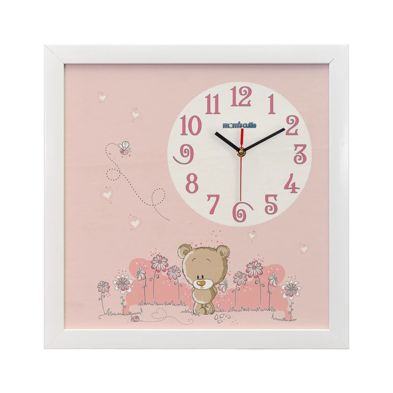 ساعت دیواری کودک مامز کیوتی مدل خرس و زنبور S-011