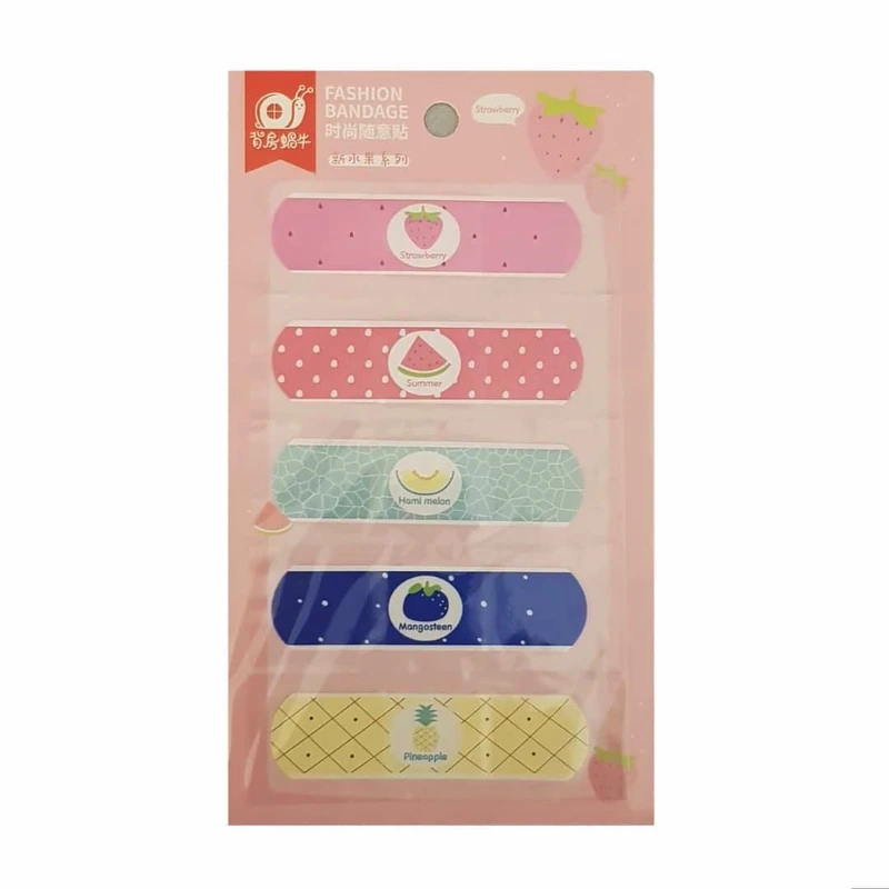 چسب زخم مدل فانتزی طرح میوه ها بسته 5 عددی