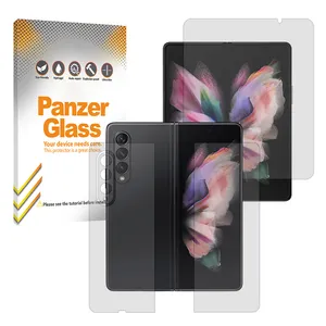 Panzer Glass Resistant model Matte screen protector suitable for Samsung Galaxy Z Fold 3 mobile phone along with back protector