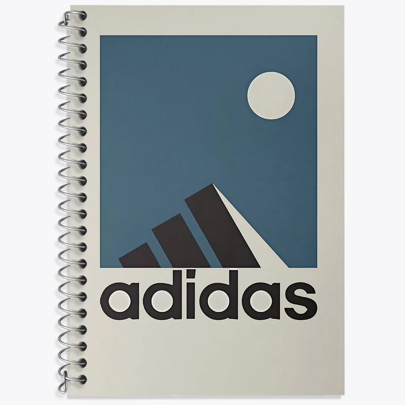 دفتر زبان 50 برگ خندالو مدل دو خط طرح آدیداس (Adidas) کد N5100