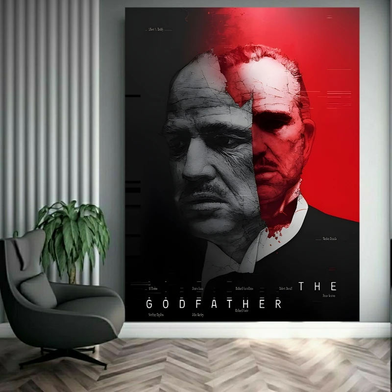 تابلو بوم طرح گادفادر مدل شاهکار سینما کد FP105760