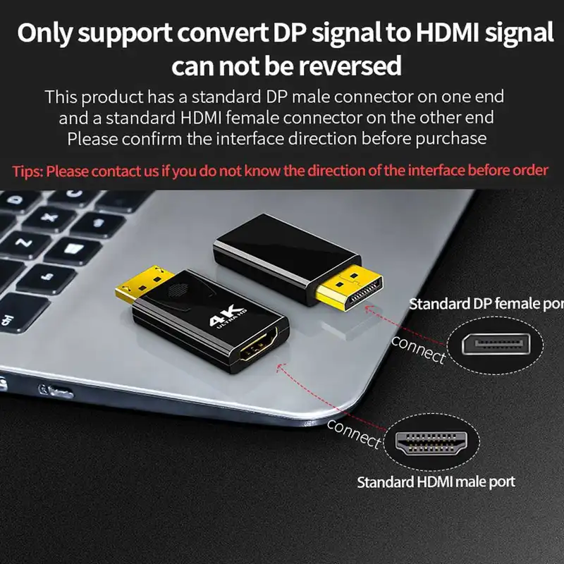 مبدل Display Port به HDMI مدل J4K