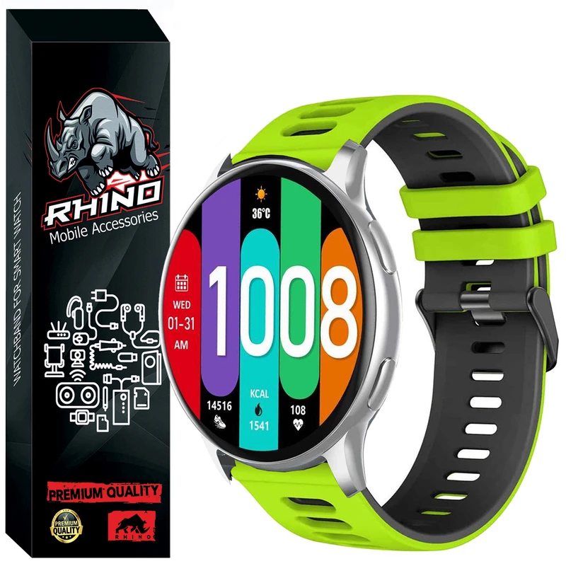 بند راینو مدل Silic-2C مناسب برای ساعت هوشمند گلوریمی GR1