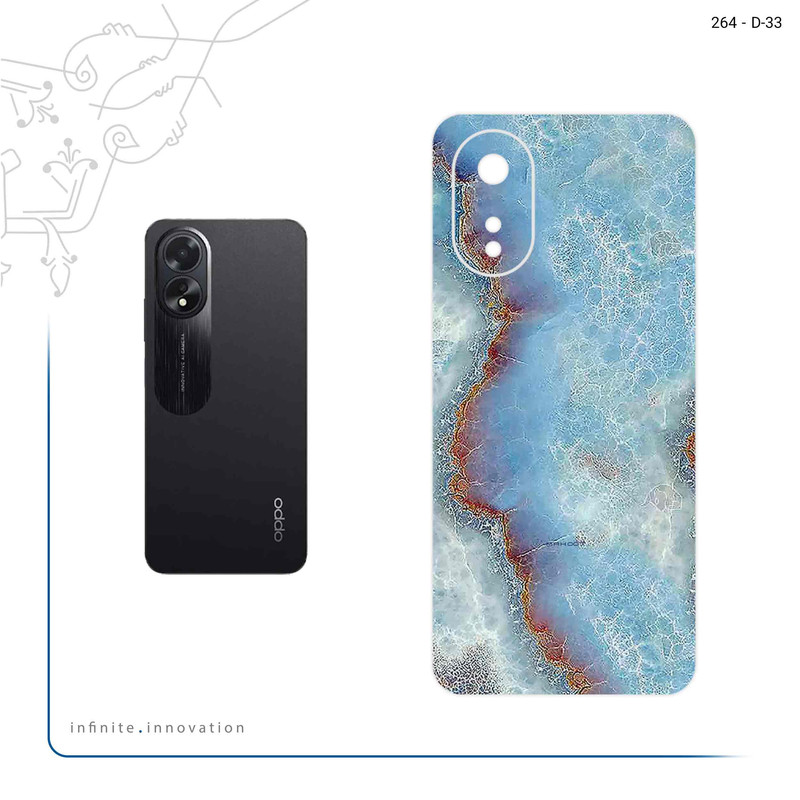 برچسب پوششی ماهوت مدل Blue_Ocean_Marble مناسب برای گوشی موبایل اپو A38