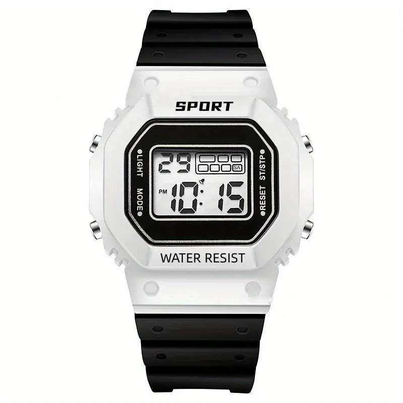 ساعت مچی دیجیتال مدل کرنوگراف بند سیلیکونی کد 5 ساعت مچی دیجیتال مدل کرنوگراف بند سیلیکونی کد 5