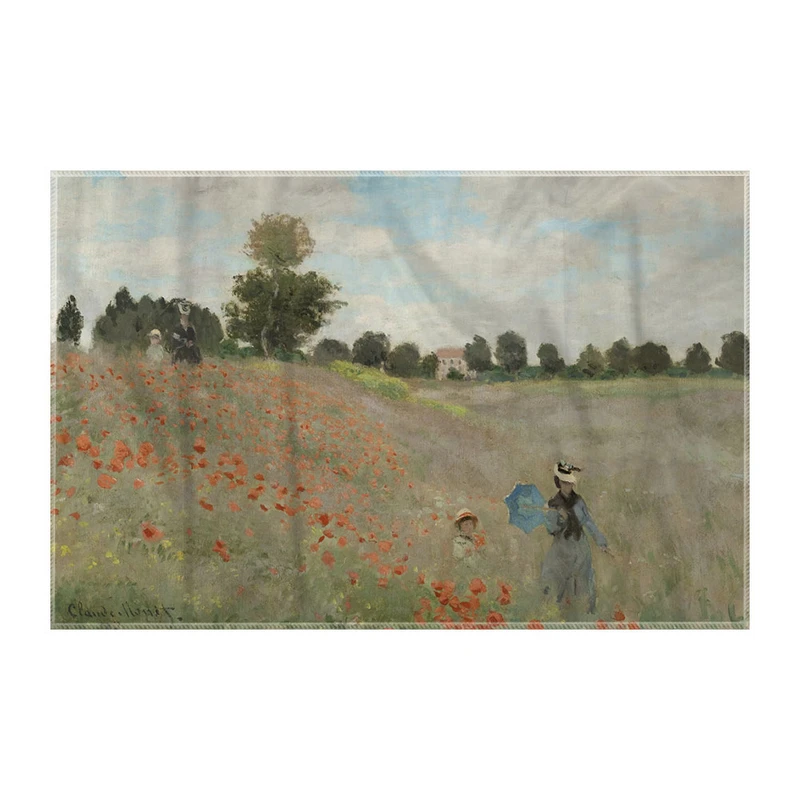 کاغذ کادو ترمه طراحان ایده مدل دشت شقایق از مونه کد art0226 سایز 57x37 سانتی متر