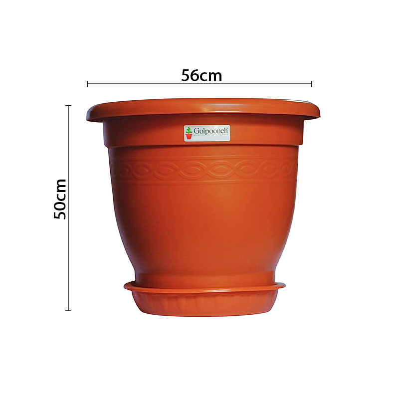 گلدان گلپونه مدل پلاستیکی گرد کد318