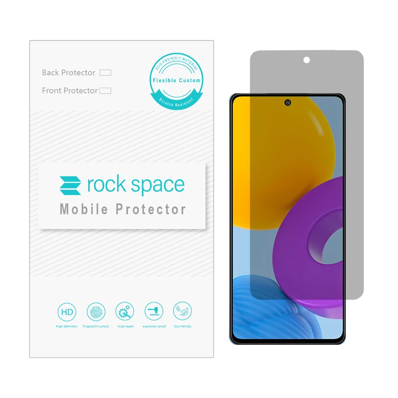 محافظ صفحه نمایش حریم شخصی راک اسپیس مدل HyPRV مناسب برای گوشی موبایل سامسونگ Galaxy M52