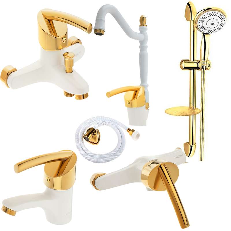  ست شیرآلات لیگوریا مدل 1121 مجموعه 6 عددی