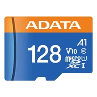کارت حافظه microSDXC ای دیتا مدل Premier V10 A1 کلاس 10 استاندارد UHS-I سرعت 100MBps ظرفیت 128 گیگابایت