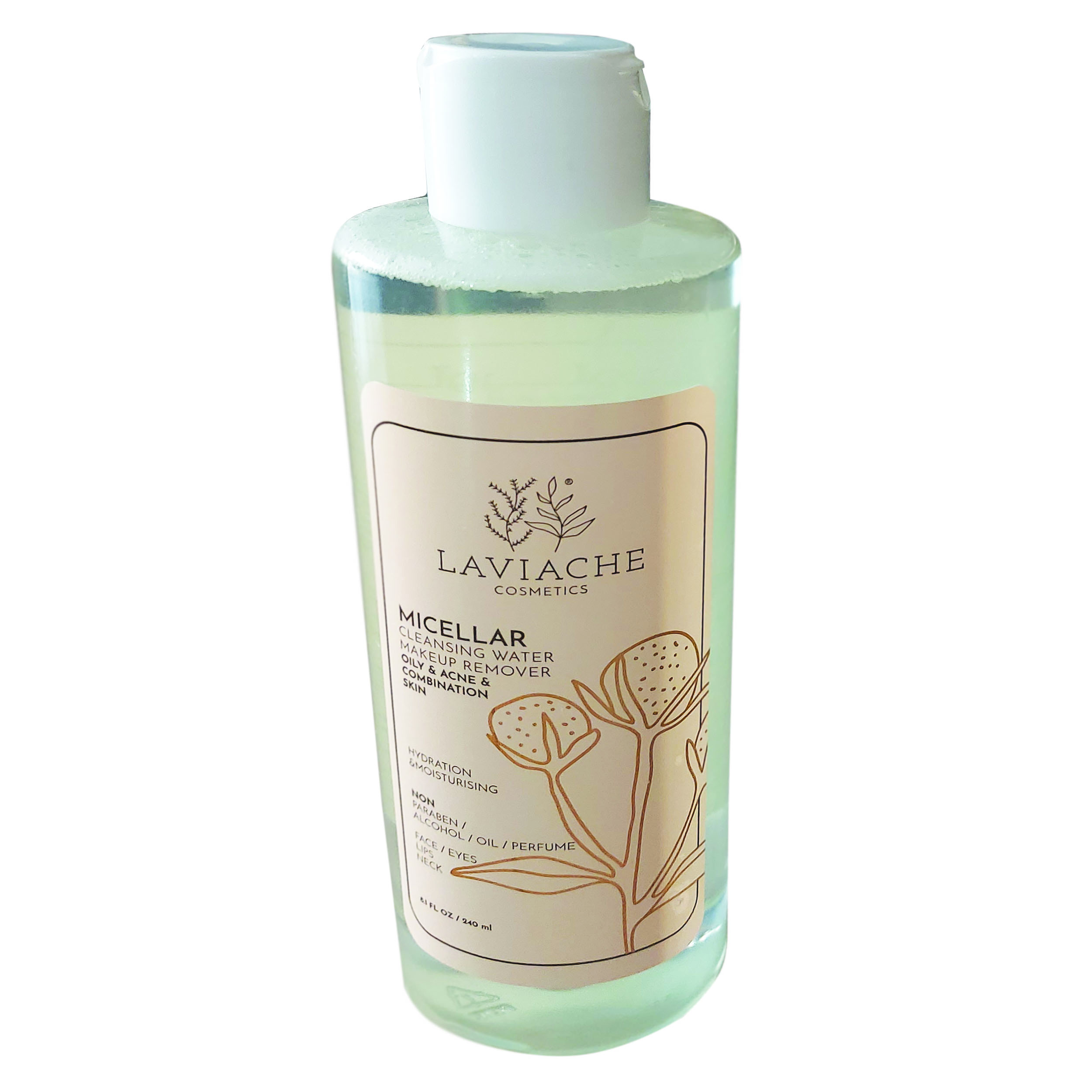 محلول پاک کننده آرایش صورت لاویاچه مدل MICELLAR حجم 240 میلی لیتر