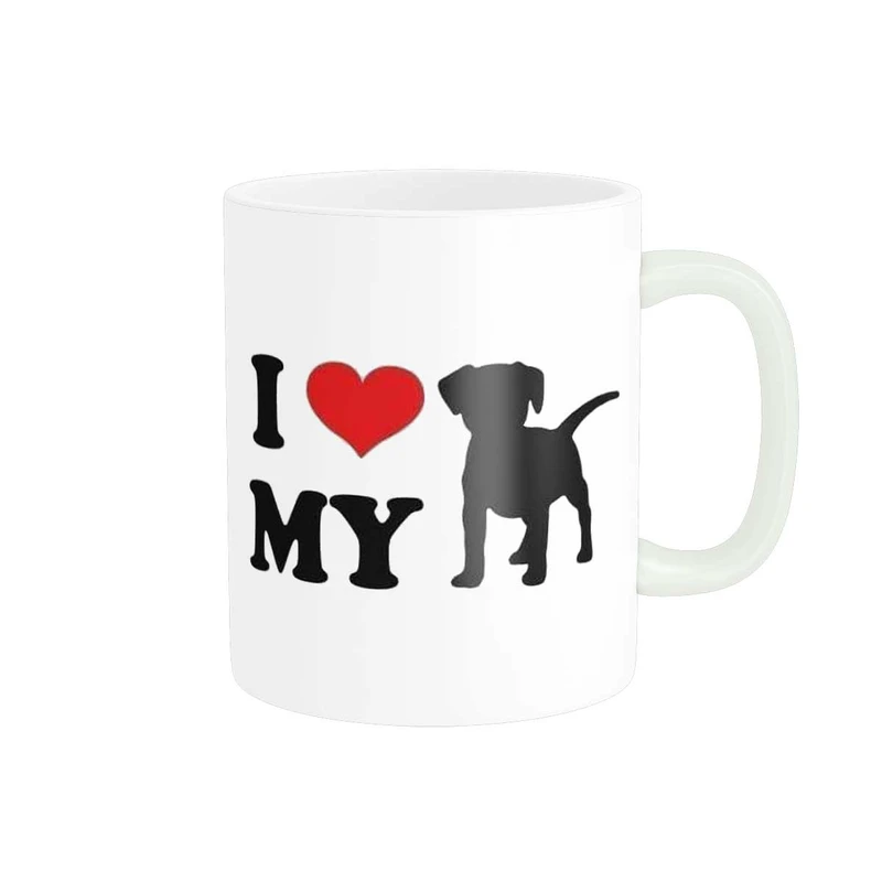 ماگ پاد آفرین طرح I love my dog کد 3743