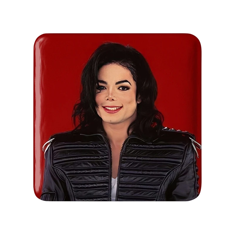 مگنت خندالو طرح مایکل جکسون Michael Jackson  مدل مربعی کد 19217