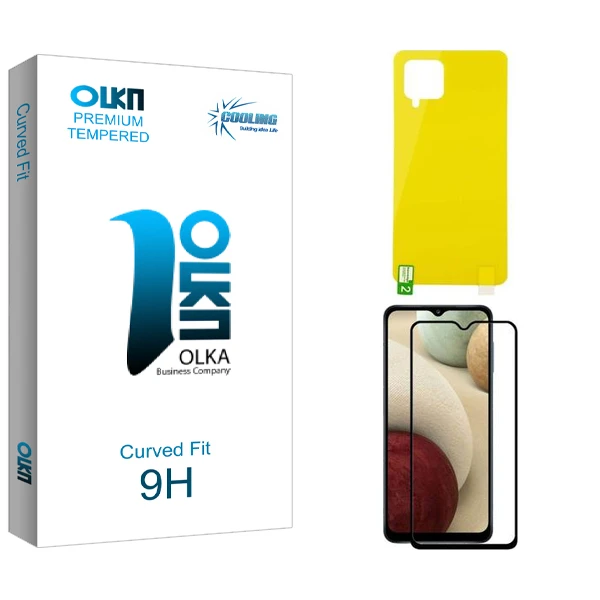 محافظ صفحه نمایش کولینگ مدل Olka  مناسب برای گوشی موبایل سامسونگ Galaxy A42  به همراه محافظ پشت گوشی