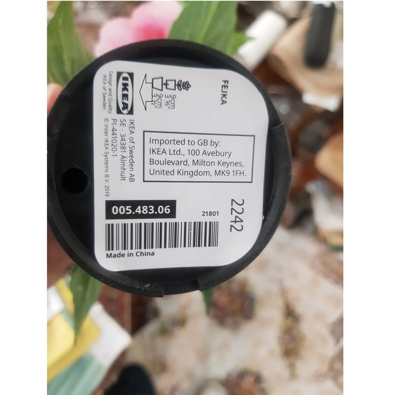 گلدان به همراه گل مصنوعی ایکیا مدل FEJKA کد 43806