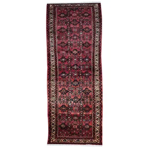 فرش قدیمی دستبافت کناره به طول دو متری مدل MG231