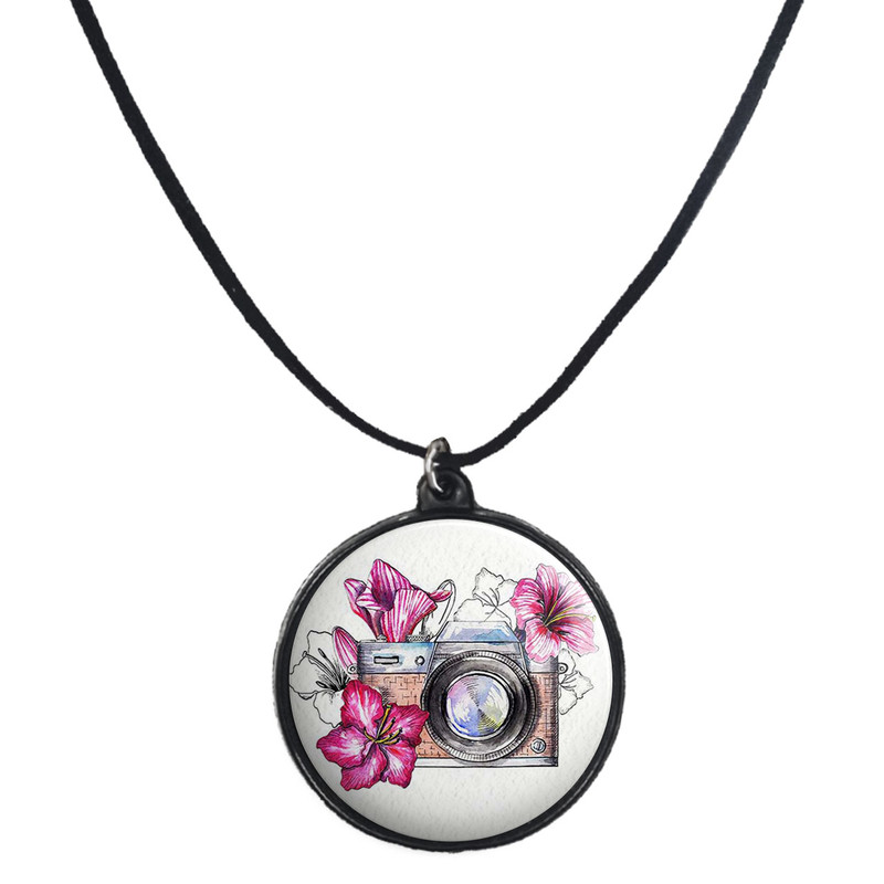 گردنبند پرمانه طرح عکاس کد pmb.5150مدل دو طرفه