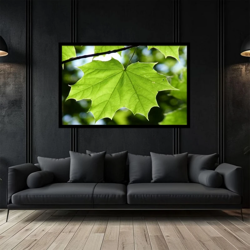 تابلو بکلیت طرح فانتزی و کلاسیک برگ درخت مدل B-bu5048