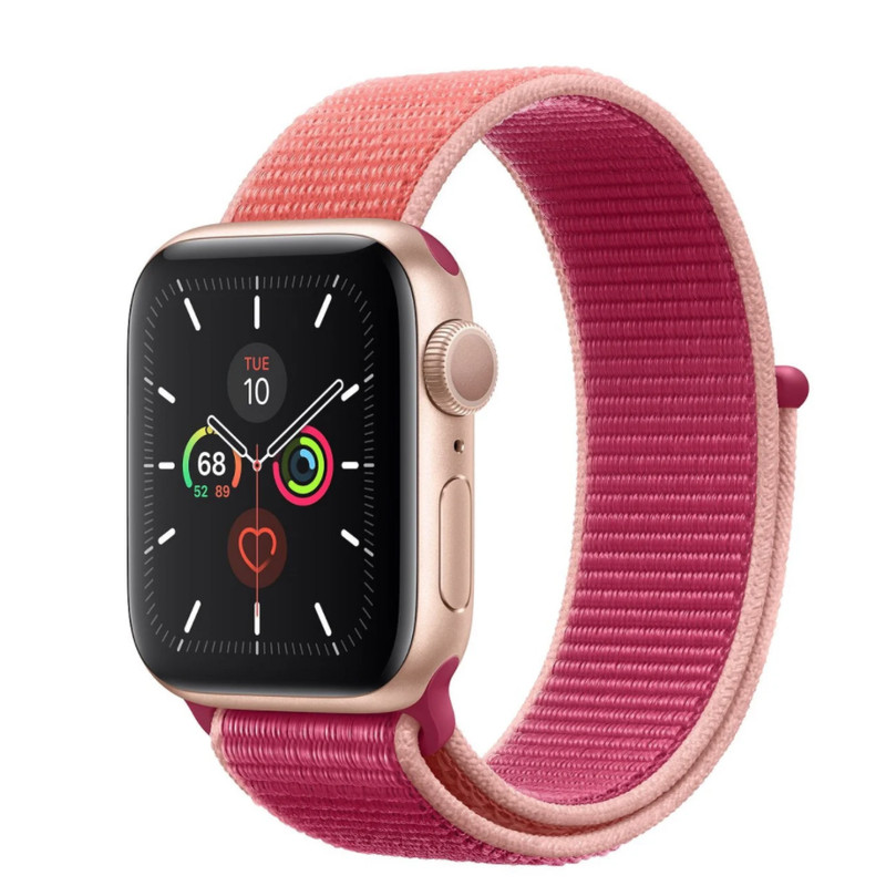 ساعت هوشمند اپل واچ سری 5 مدل 44mm GOLD ALUMINUM CASE WITH SPORT LOOP BAND
