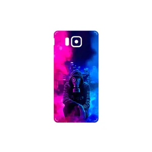 MAHOOT Smoke Rainbow Digital Art 2 Cover Sticker for Samsung Galaxy Alpha