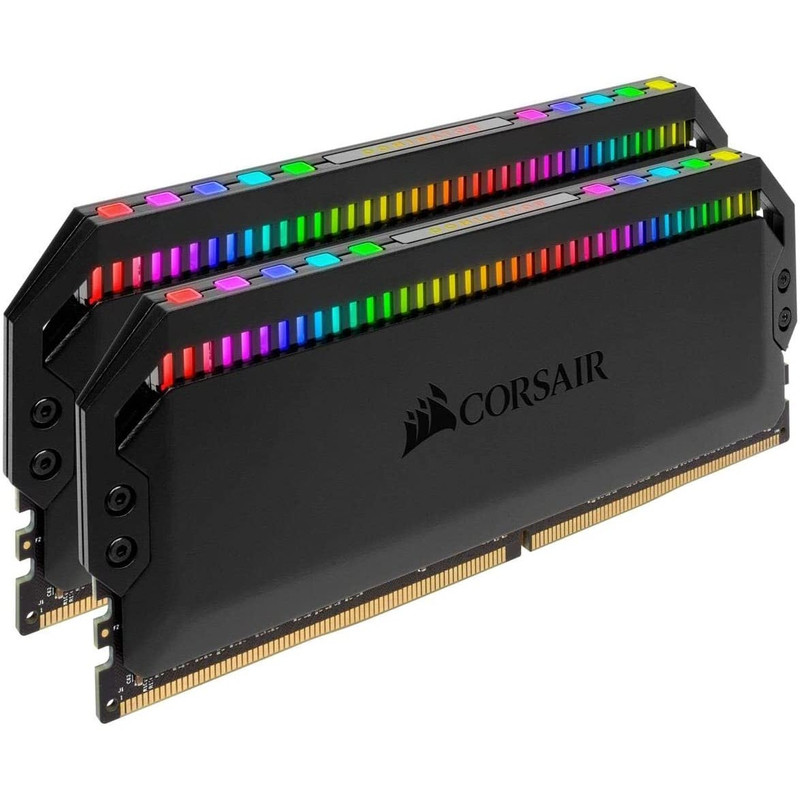رم دسکتاپ DDR4 دو کاناله 3200 مگاهرتز CL16 کورسیر مدل Dominator Platinum RGB ظرفیت 64 گیگابایت