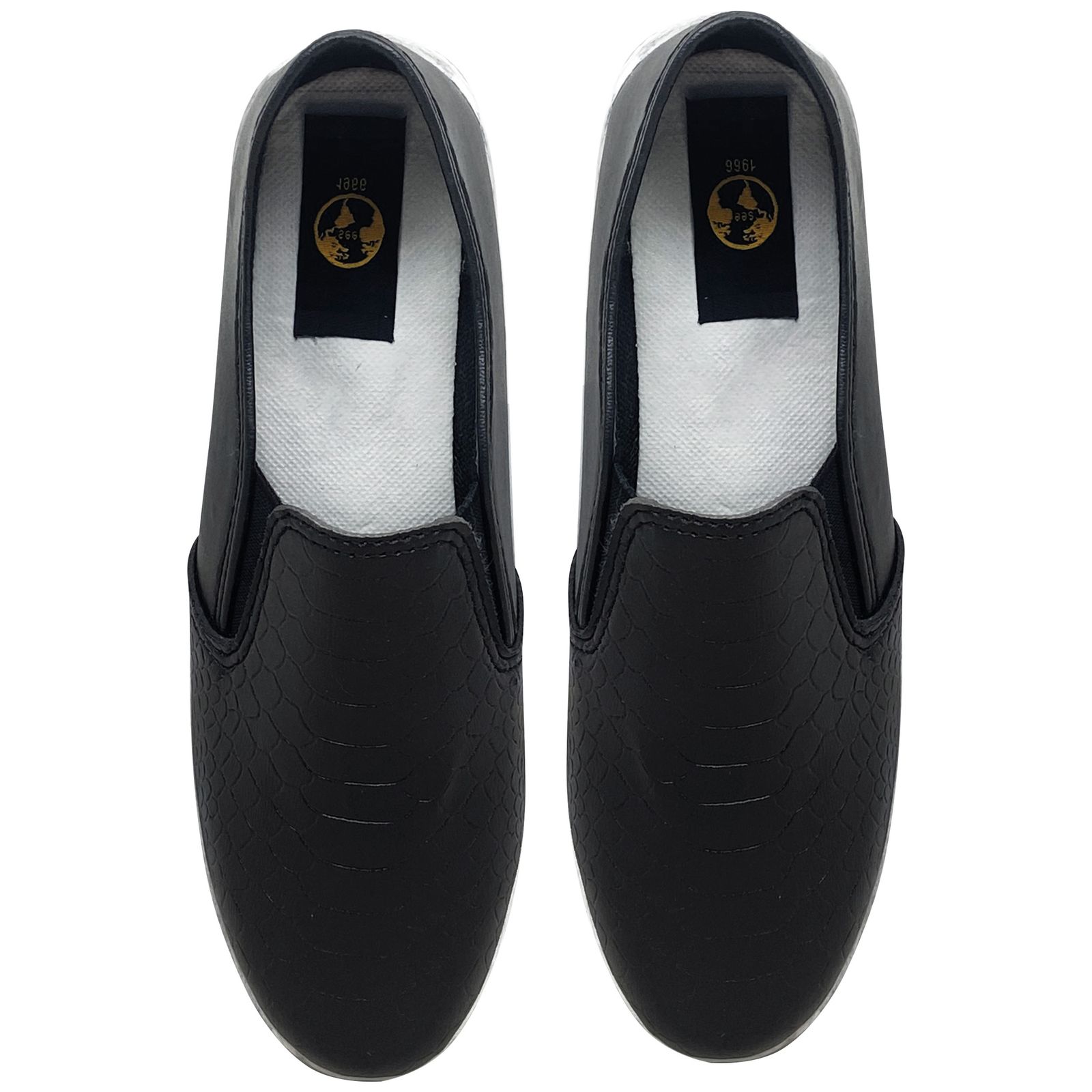 کفش روزمره زنانه سیی مدل پوست ماری شانا کد 1913 - - 4