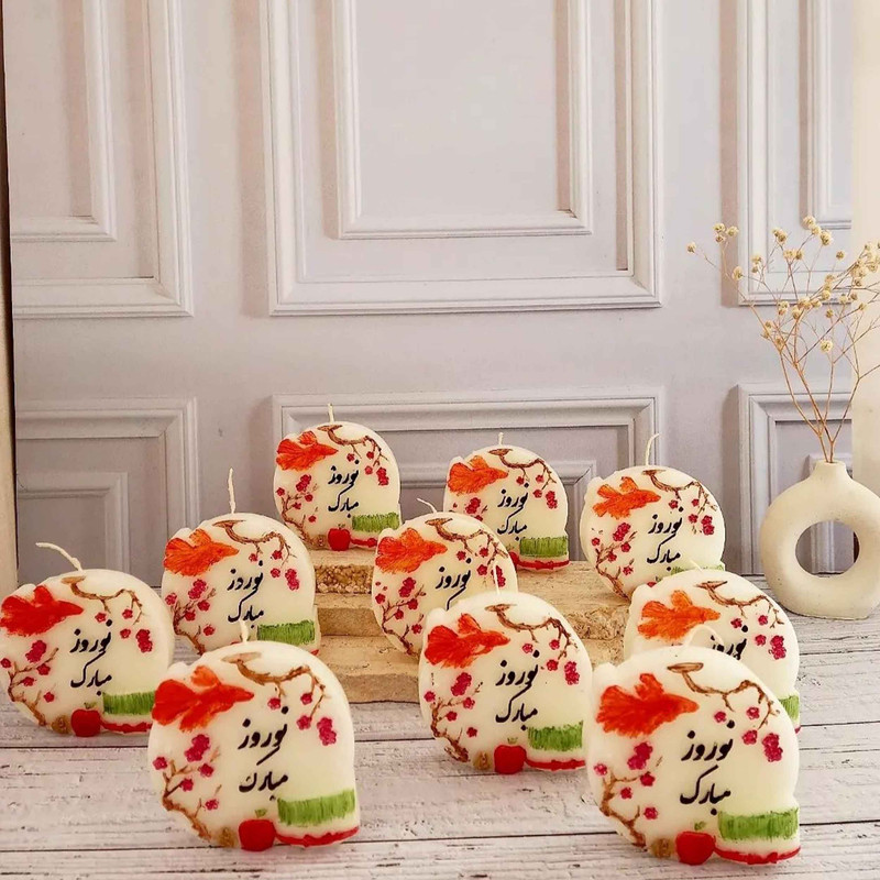 قالب شمع مدل سکه نوروز مبارک کد 8