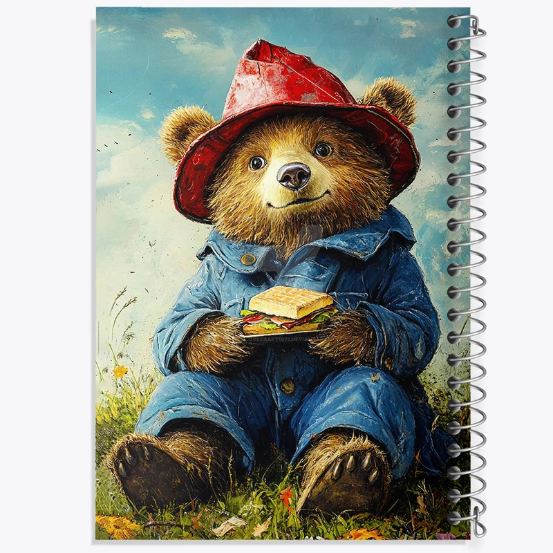 دفتر شطرنجی 50 برگ خندالو طرح خرس پدینگتون کد N1939