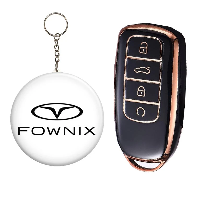 کاور ریموت و سوئیچ خودرو قطعه سازان کبیر مدل COV-FXWHT-1030225 مناسب برای فونیکس FX به همراه جاسوئیچی