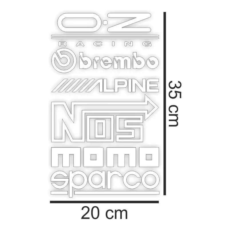 برچسب بدنه خودرو طرح لوگو روی درب مدل k2001