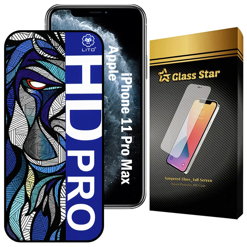 محافظ صفحه نمایش گلس استار مدل LITOHDG مناسب برای گوشی موبایل اپل iPhone 11 Pro Max