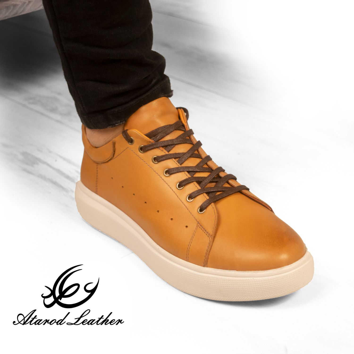 کفش روزمره مردانه چرم عطارد مدل چرم طبیعی کد SH59 -  - 16