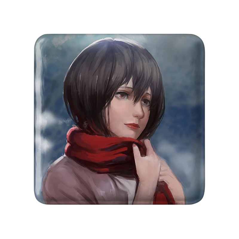 مگنت خندالو طرح میکاسا اکرمن انیمه اتک آن تایتان Attack on Titan مدل مربعی کد 18617