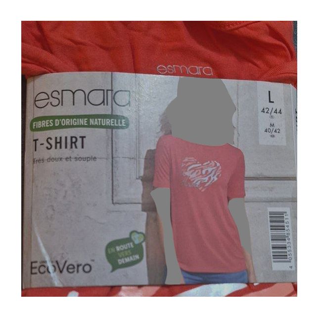 تی شرت آستین کوتاه زنانه اسمارا مدل El Miko Heart -  - 5