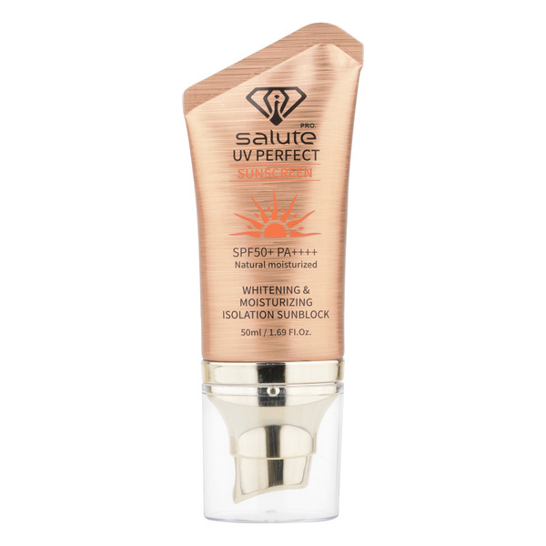 کرم ضد آفتاب بیرنگ صورت سالوته پرو SPF 50 مدل UV Perfect محافظ ++++PA مناسب برای انواع پوست حجم 50 میلیلیتر