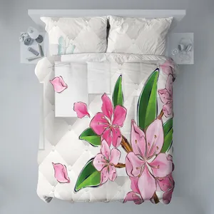 سرویس خواب مدل گل کاغذی یک نفره 4 تکه