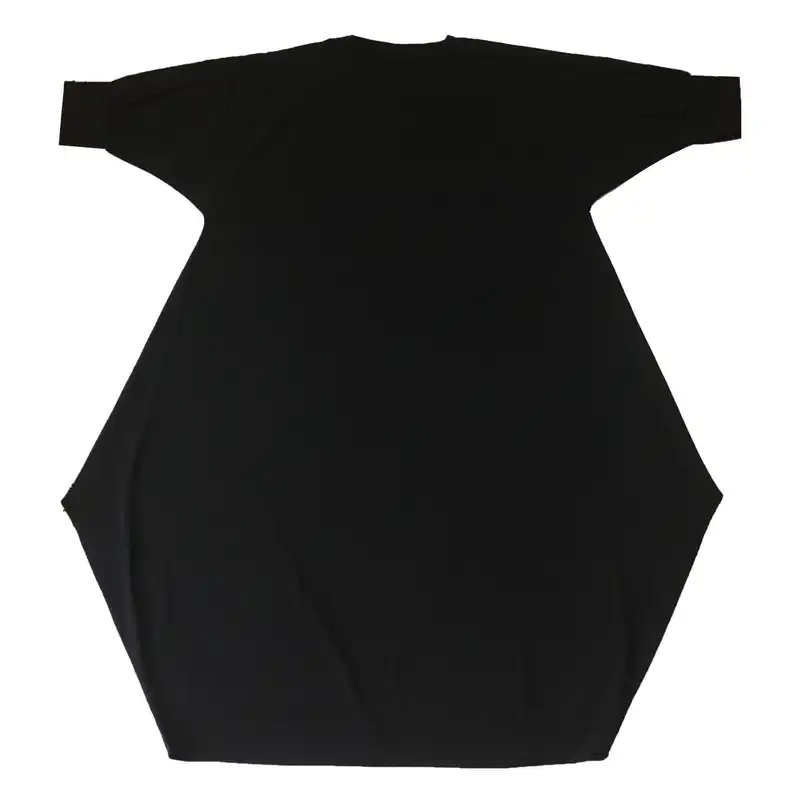 مانتو زنانه مدل عبایی پفکی کد tm-2728 رنگ مشکی