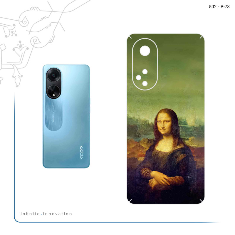 برچسب پوششی ماهوت مدل Mona Lisa of da Vinci مناسب برای گوشی موبایل اپو A98
