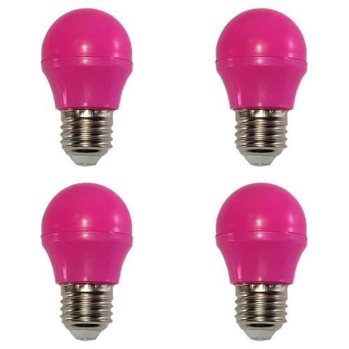 لامپ ال ای دی 3 وات پارس نیرو مدل رنگی پایه E27 بسته 4 عددی