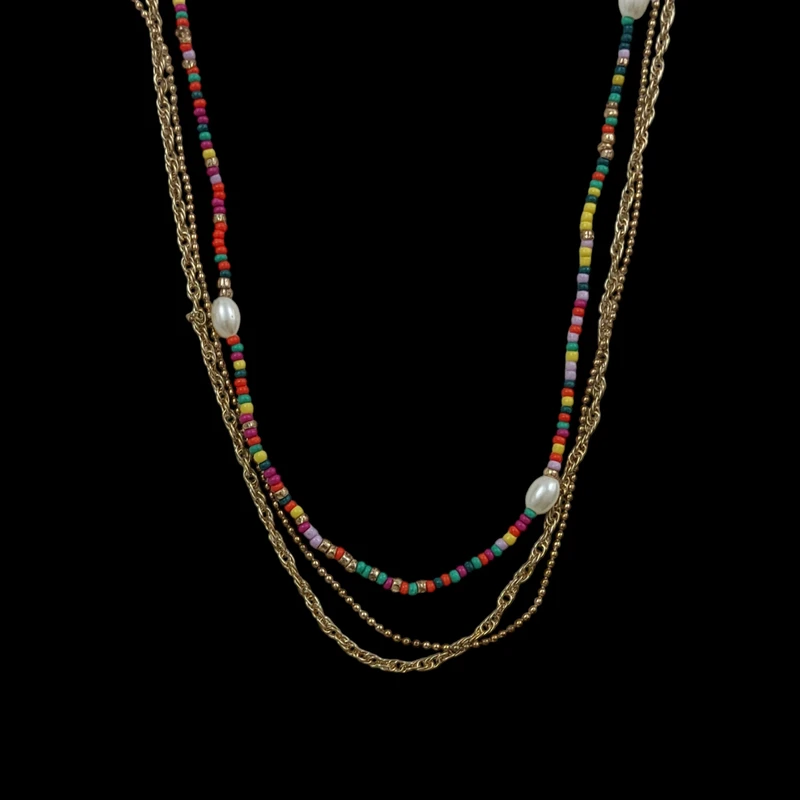 گردنبند زنانه مدل E2925 مجموعه 3 عددی