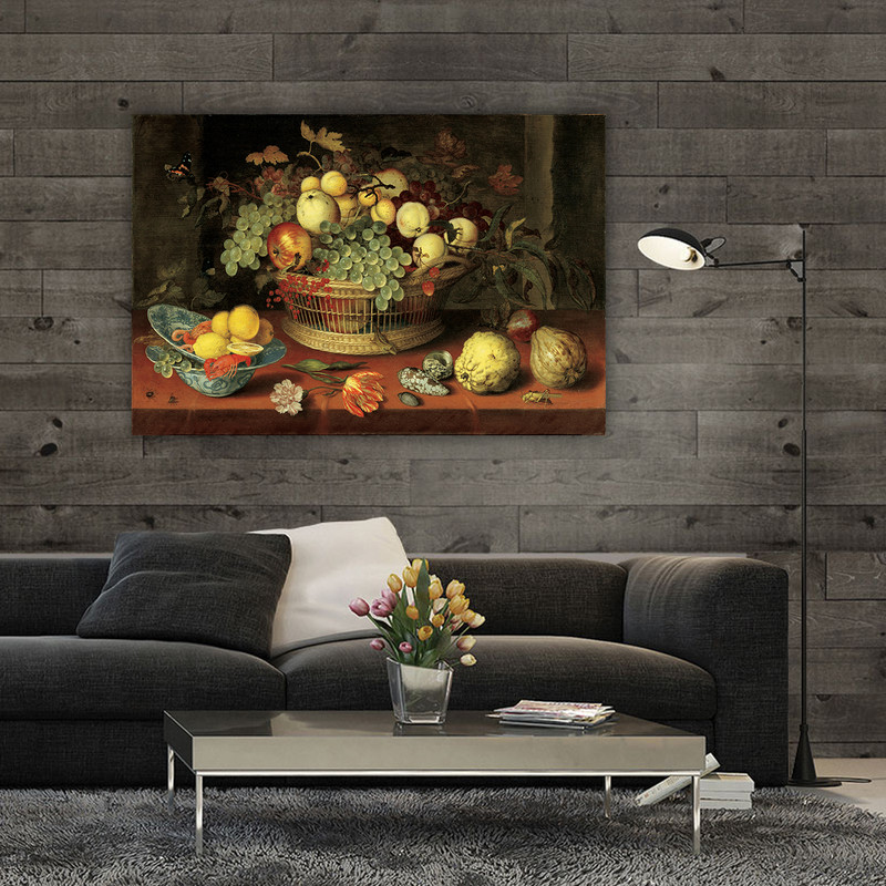 تابلو شاسی طرح گل و گلدان کد PR062