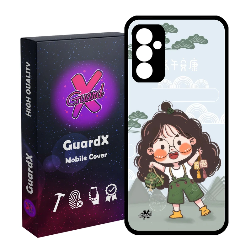 کاور گارد ایکس طرح دختر مدل Glass10664 مناسب برای گوشی موبایل سامسونگ Galaxy A55 / A55 5G
