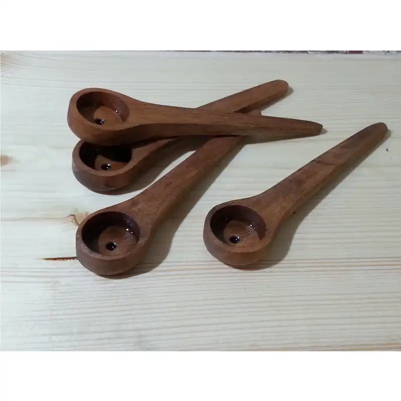 قاشق چوبی مدل پیمانه بسته 4 عددی