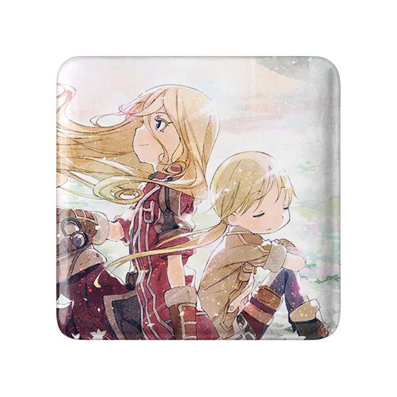 مگنت خندالو طرح ریکو و لیزا انیمه ساخته شده در پرتگاه Made in Abyss  مدل مربعی کد 22085