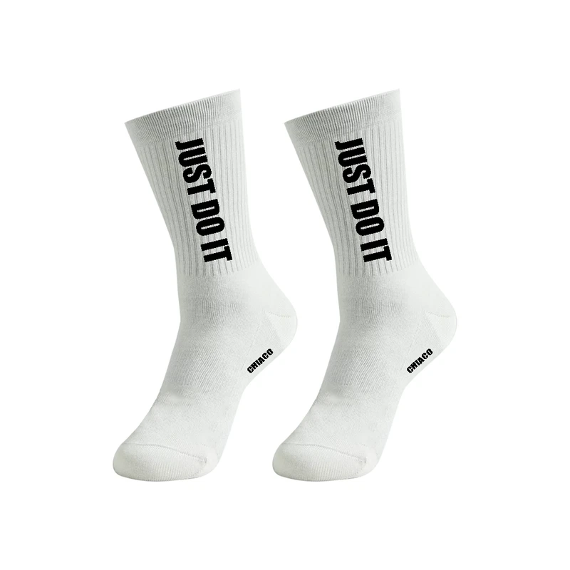 جوراب ورزشی ساق بلند زنانه چیاکو مدل JUST DO IT کد 03